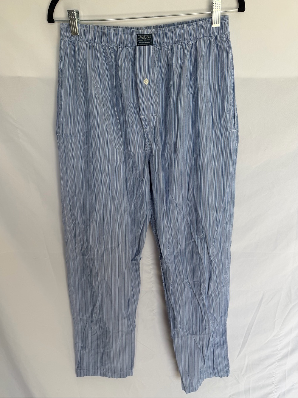 Polo by Ralph Lauren Light Blue Multi-Stripe Lounge Pants 100% cotton